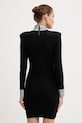 Odzież Retrofete sukienka z domieszką wełny Corinth FW24.10043 czarny