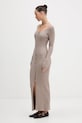 Abercrombie & Fitch sukienka KI159.6293.481 beżowy AW25
