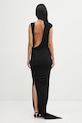 Одежда Платье с примесью шерсти Rick Owens Lilies Eva Gown LI02E3504.JBWS чёрный