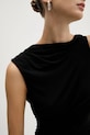 Rick Owens Lilies rochie din amestec de lână Eva Gown LI02E3504.JBWS negru