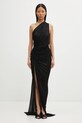 Φόρεμα Rick Owens Lilies Avra Gown βισκόζη μαύρο LI02E3505.JVS