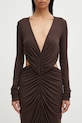 Платье Rick Owens Lilies Poppy коричневый LI02E3507.RV