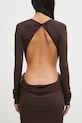Платье Rick Owens Lilies Poppy LI02E3507.RV коричневый