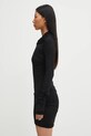 Rick Owens Lilies sukienka z dodatkiem kaszmiru Kairo LI02E3568.JBWS czarny AW25