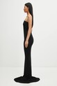 Rick Owens Lilies rochie din viscoză One Shoulder Gown LI02E3571.RV negru AW25