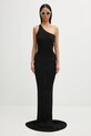 Rick Owens Lilies rochie din viscoză One Shoulder Gown LI02E3571.RV negru