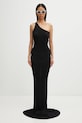 Φόρεμα από βισκόζη Rick Owens Lilies One Shoulder Gown LI02E3571.RV μαύρο