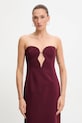 Bardot sukienka bordowy 57941DB3