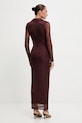 Odzież Bardot sukienka 59613DB1 bordowy