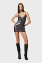 GOD SAVE QUEENS sukienka SIRENA DRESS z elastanem srebrny GSQ.171.310