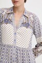 Hale BOB vestito con lino 55WD672M blu
