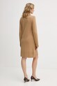 Odzież United Colors of Benetton sukienka z dodatkiem wełny 1444DV02F brązowy