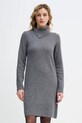 United Colors of Benetton sukienka z dodatkiem wełny casual szary 1444DV02F