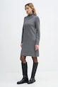United Colors of Benetton sukienka z dodatkiem wełny 1444DV02F szary AW25