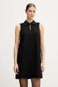 United Colors of Benetton sukienka z elastanem czarny 4E6QDV0C0