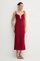 Bardot sukienka 59009DB2 bordowy AW25