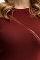 Sisley sukienka wełniana 1QNQLV011 bordowy