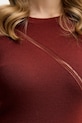 Sisley sukienka wełniana 1QNQLV011 bordowy