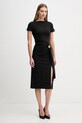 Sandro Ferrone sukienka S23YBFBOMBO czarny AW25