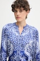 Hale BOB camicia in seta blu navy 57TL260A