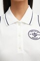 Sporty & Rich sukienka Eden Crest Pique Polo biały DR00760666WH50