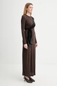 Nanushka sukienka NW25FWDR21377 brązowy AW25