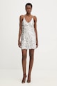 Haveone sukienka AMI.P053 srebrny AW25