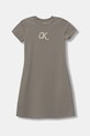 Calvin Klein Jeans sukienka dziecięca nadruk szary IG0IG02966.128.170.9BYA