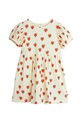Mini Rodini gyerek ruha Outlined hearts rövid bézs 2565010211