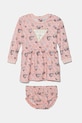 Дитяча бавовняна сукня Guess довгий рожевий A5YK02.KA6R4.9BYA