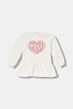 Guess sukienka bawełniana niemowlęca A5YK06.KAD74.9BYA beżowy AW25
