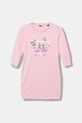 Guess sukienka bawełniana dziecięca nadruk różowy J3YK13.KA6W4.9BYA