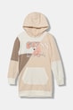 Dětské bavlněné šaty Guess mini béžová J5YK05.KA6R4.9BYA