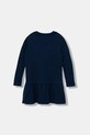 Παιδικό βαμβακερό φόρεμα Guess K3YK13.KA6W4.9BYA σκούρο μπλε AW25