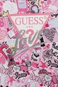 Dievča Dievčenské bavlnené šaty Guess K5YK04.KA6R4.9BYA ružová