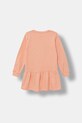 Guess sukienka bawełniana dziecięca K5YK11.KAD74.9BYA pomarańczowy AW25