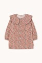 Tinycottons sukienka bawełniana dziecięca CHERRIES WOVEN DRESS AW25.474 różowy AW25