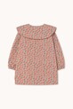 Dziewczynka Tinycottons sukienka bawełniana dziecięca CHERRIES WOVEN DRESS AW25.474 różowy