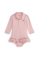 Polo Ralph Lauren sukienka bawełniana niemowlęca długi różowy 310978846003