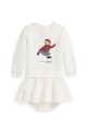 Polo Ralph Lauren sukienka niemowlęca rozkloszowany beżowy 310981086001
