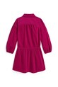 Dječja pamučna haljina Polo Ralph Lauren 312978257001 roza AW25