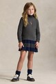 Otroška obleka Polo Ralph Lauren Mini siva 312978991001