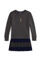 Otroška obleka Polo Ralph Lauren 312978991001 siva AW25