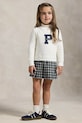 Dievčenské šaty Polo Ralph Lauren pletenina biela 312979024001
