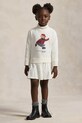 Polo Ralph Lauren sukienka dziecięca z elastanem beżowy 312981086001
