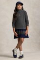 Polo Ralph Lauren sukienka dziecięca rozkloszowany szary 313978991001
