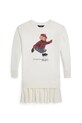 Polo Ralph Lauren sukienka dziecięca z bawełną 313A99233001 beżowy AW25