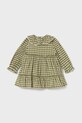 Βρεφικό βαμβακερό φόρεμα Mayoral 2910.4C.Baby.9BYA πράσινο AW25