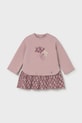 Šaty pre bábätká Mayoral nášivka ružová 2914.4E.Baby.9BYA