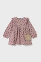 Mayoral sukienka niemowlęca rozkloszowany różowy 2920.4J.Baby.9BYA